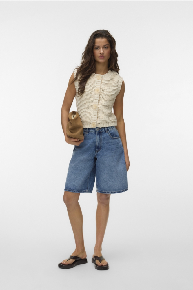 Vero Moda beige dames gilet | Model