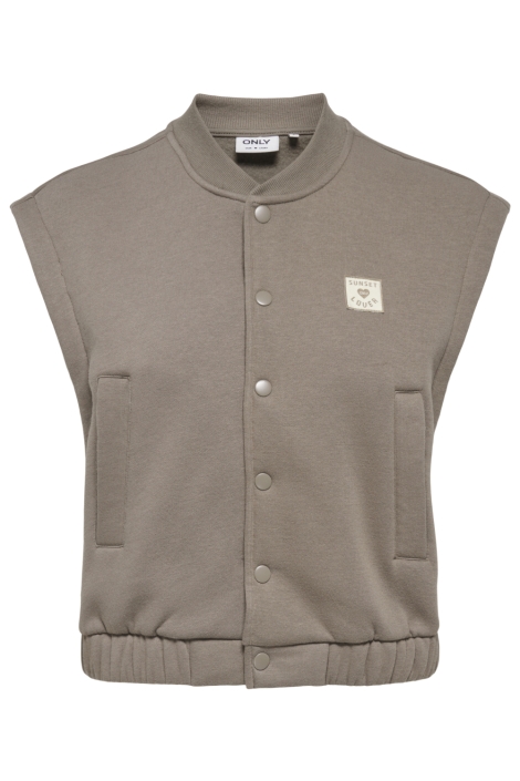 Only camel dames gilet | Vooraanzicht