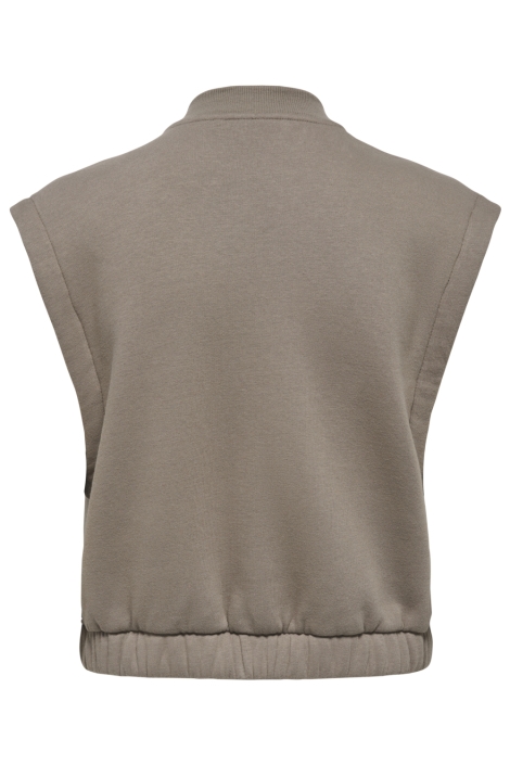 Only camel dames gilet | Achteraanzicht