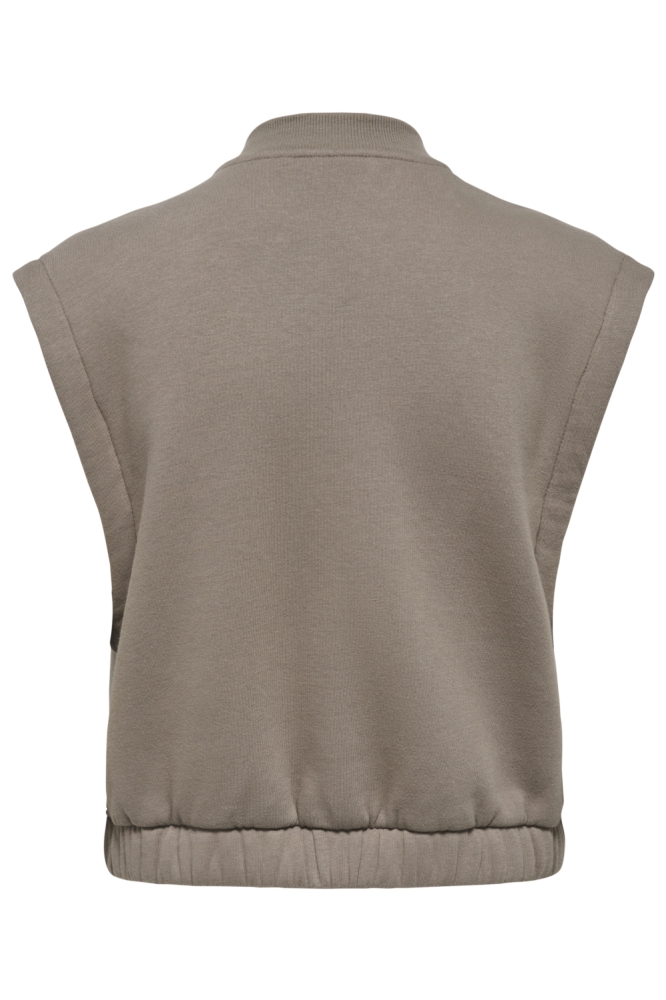 Only camel dames gilet | Achteraanzicht