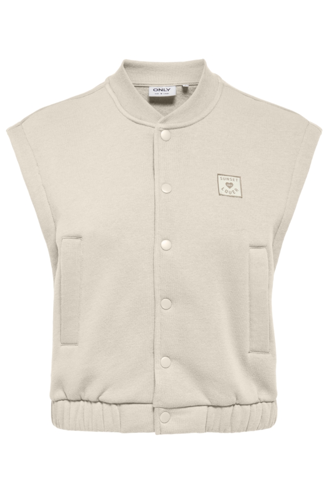 Only beige dames gilet | Vooraanzicht