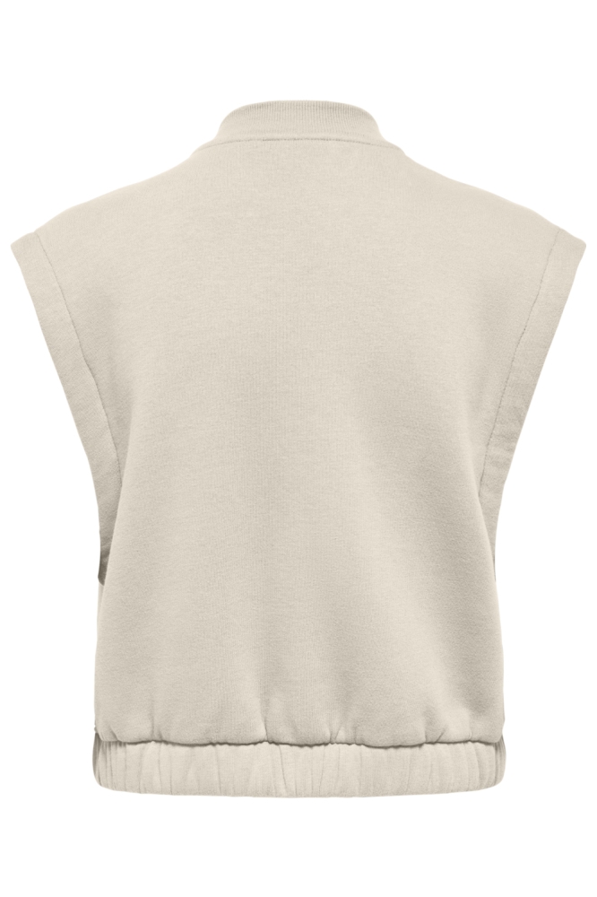 Only beige dames gilet | Achteraanzicht