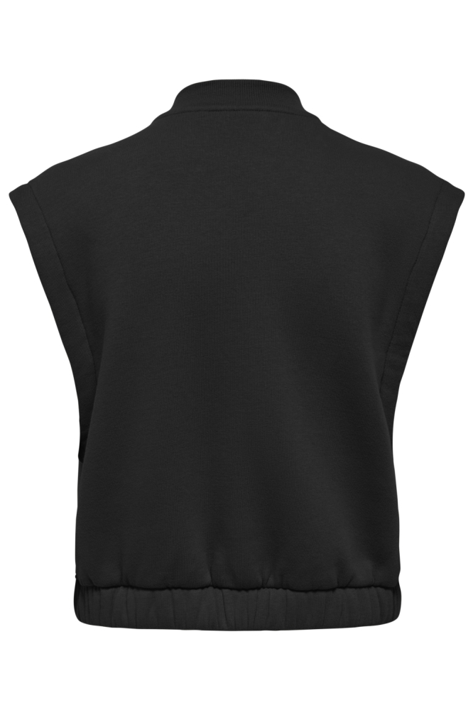 Only zwarte dames gilet | Achteraanzicht
