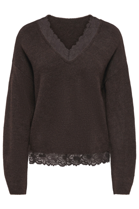 Only bruine dames trui | Vooraanzicht