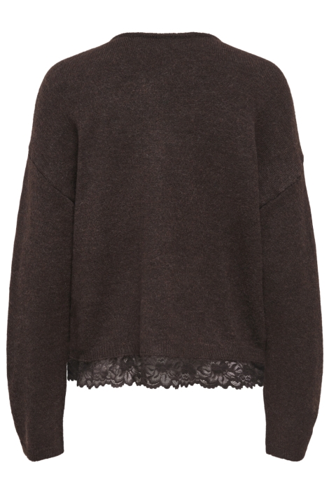 Only bruine dames trui | Achteraanzicht