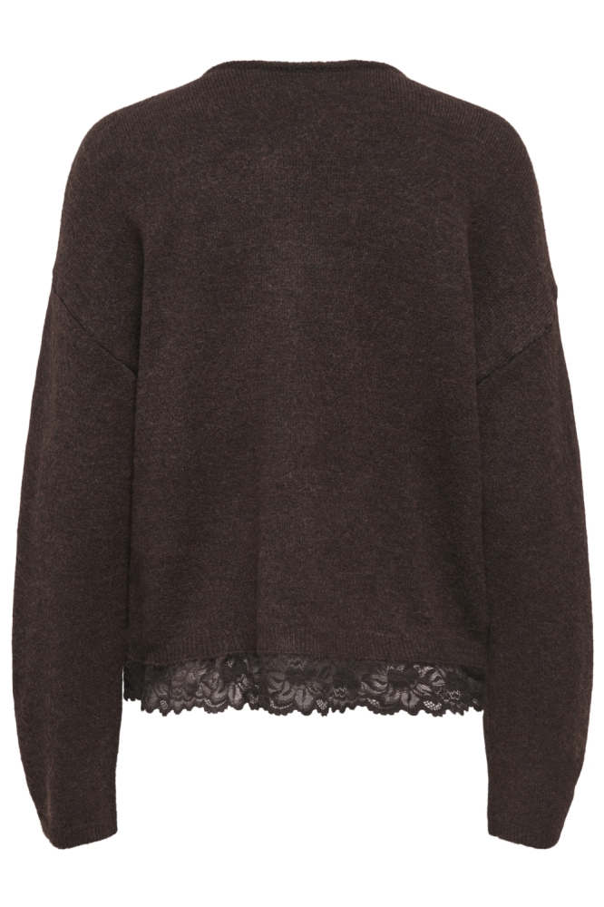 Only bruine dames trui | Achteraanzicht