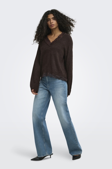 Only bruine dames trui | Model