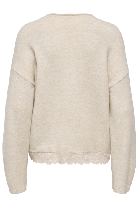 Only beige dames trui | Achteraanzicht