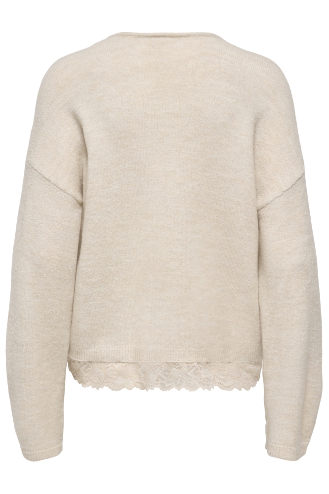 Only beige dames trui | Achteraanzicht