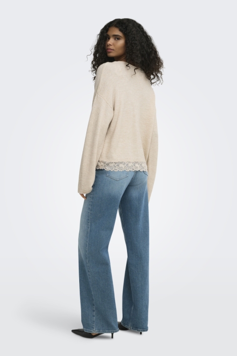 Only beige dames trui | Model