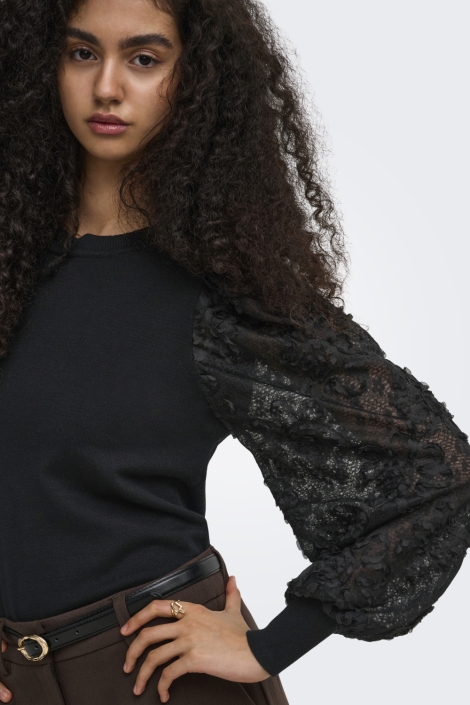 Only zwarte dames trui | Close up