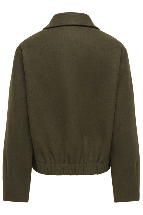 Only groene dames jas | Achteraanzicht