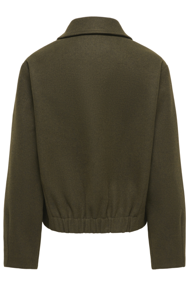 Only groene dames jas | Achteraanzicht