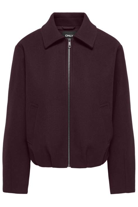 Only bordeaux dames jas | Vooraanzicht