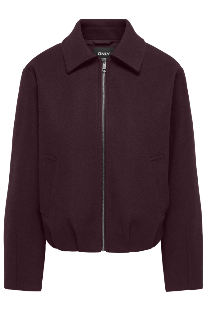 Only bordeaux dames jas | Vooraanzicht