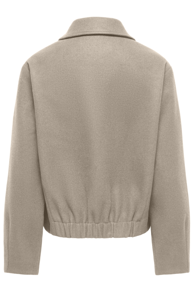 Only taupe dames jas | Achteraanzicht