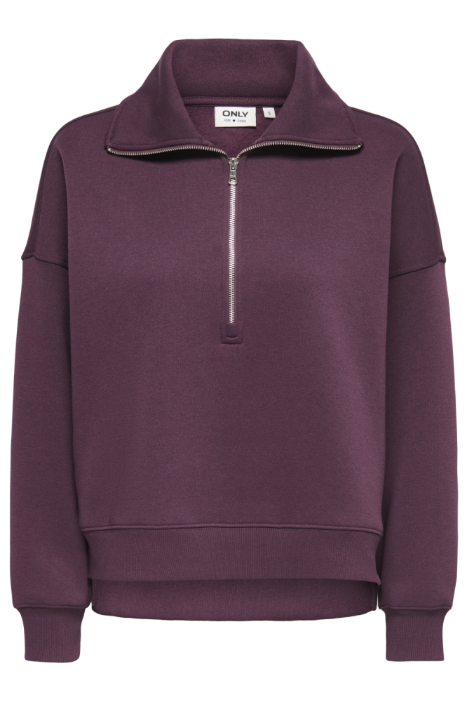 Only bordeaux dames sweater | Vooraanzicht