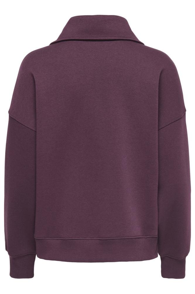 Only bordeaux dames sweater | Achteraanzicht