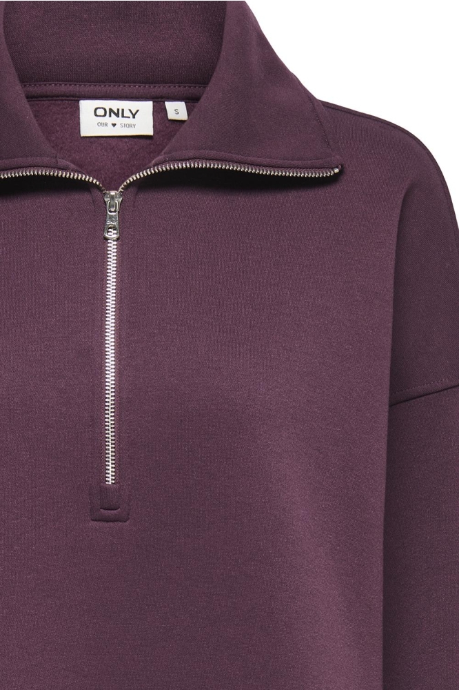 Only bordeaux dames sweater | Close up