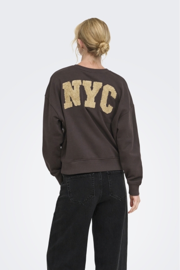 Only onlcatrin l/s o-neck teddy ub cs sw Bruin
