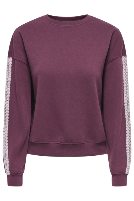 Only bordeaux dames sweater | Vooraanzicht