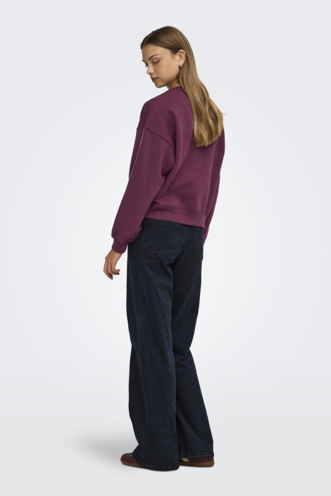 Only bordeaux dames sweater | Model