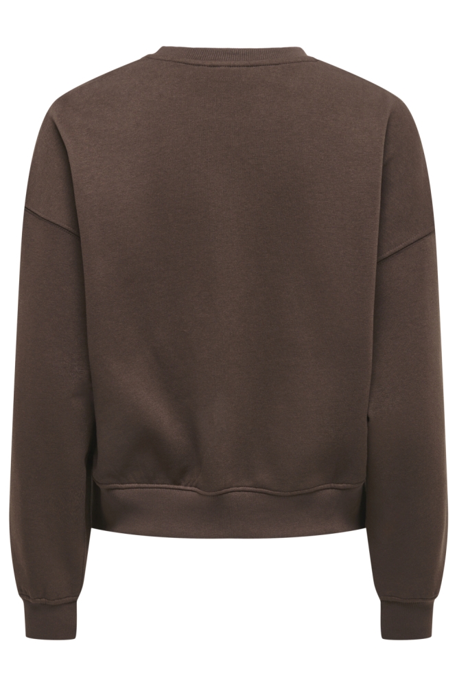 Only bruine dames sweater | Achteraanzicht