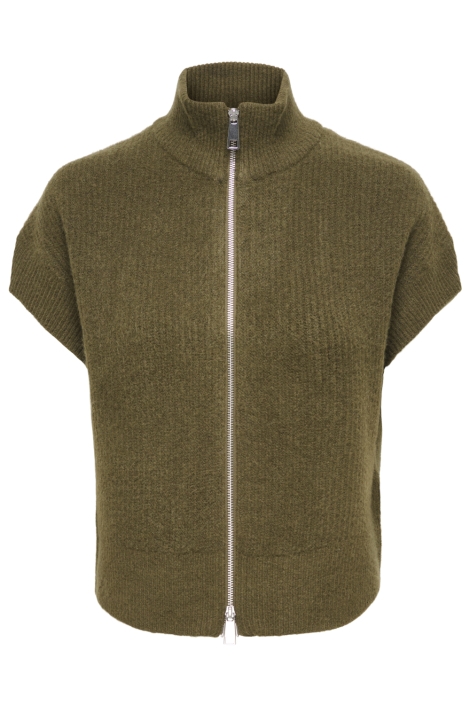 Only groene dames gilet | Vooraanzicht