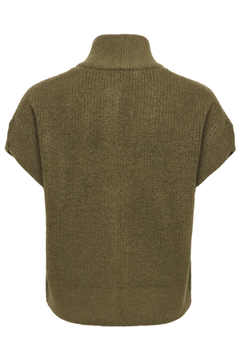 Only groene dames gilet | Achteraanzicht