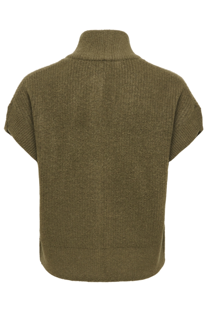 Only groene dames gilet | Achteraanzicht