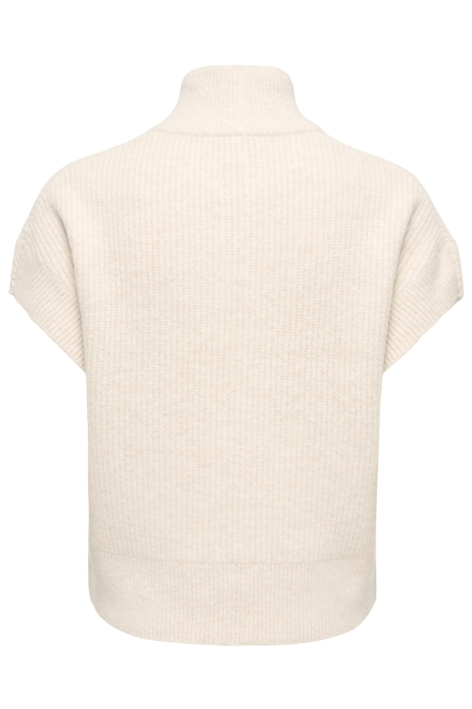 Only beige dames gilet | Achteraanzicht