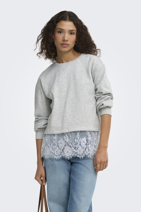 Only grijze dames sweater | 