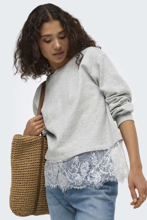 Only grijze dames sweater | 