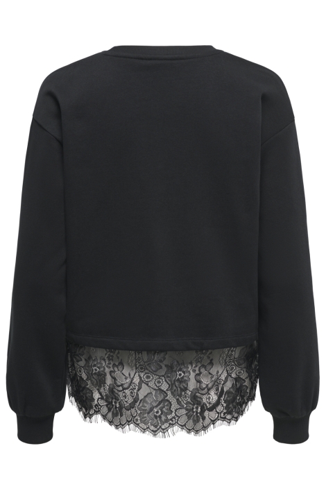 Only zwarte dames sweater | Achteraanzicht