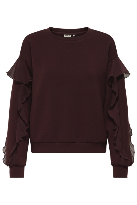Only bruine dames sweater | Vooraanzicht