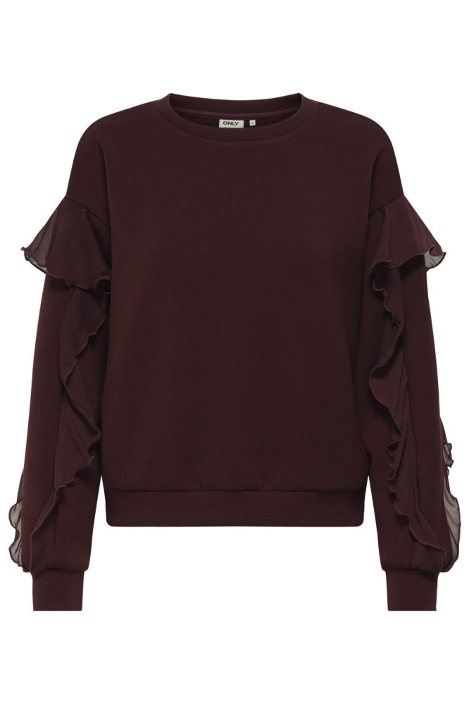 Only bruine dames sweater | Vooraanzicht