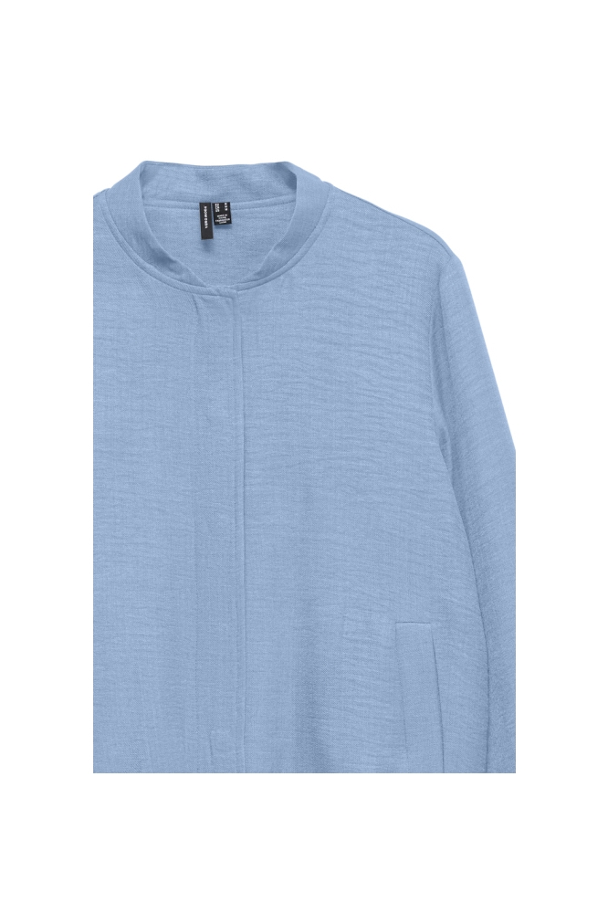 Vero Moda blauwe dames jas | Close up