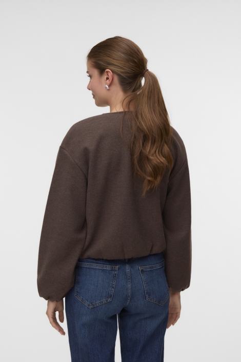 Vero Moda bruine dames jas | Model achteraanzicht