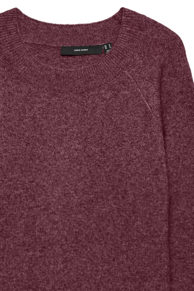 Vero Moda bordeaux dames trui | Close up