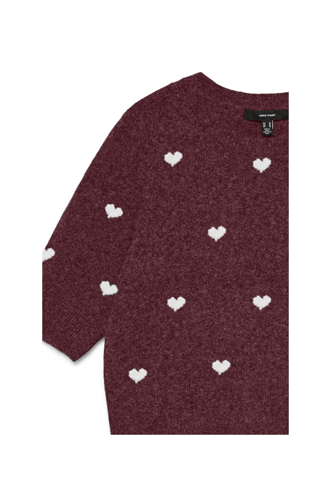 Vero Moda bordeaux dames trui | Close up