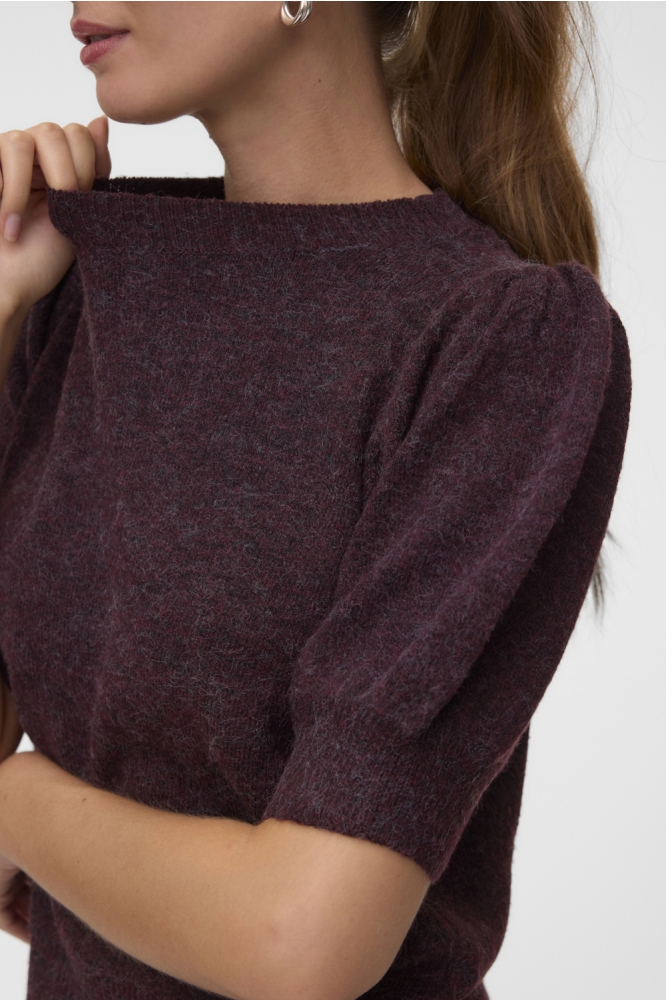 Vero Moda bordeaux dames trui | Close up