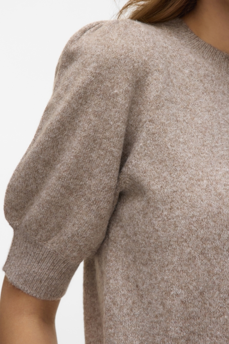 Vero Moda taupe dames trui | Close up