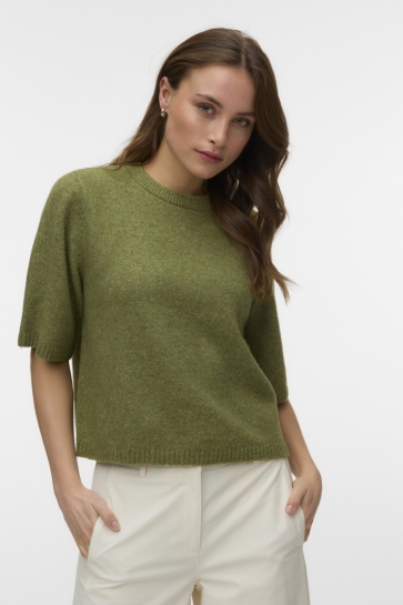 Vero Moda Trui VMBOOM 2/4 O-NK OVERSIZE PULLOVE GA 10325934 Sphagnum/MELANGE