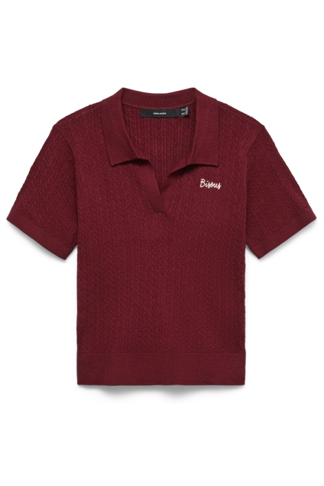 Vero Moda rode dames t-shirt | Vooraanzicht