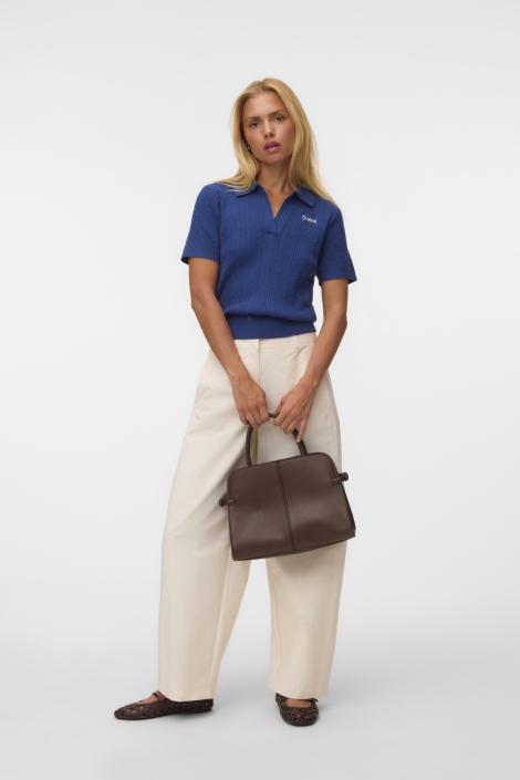 Vero Moda blauwe dames t-shirt | Model