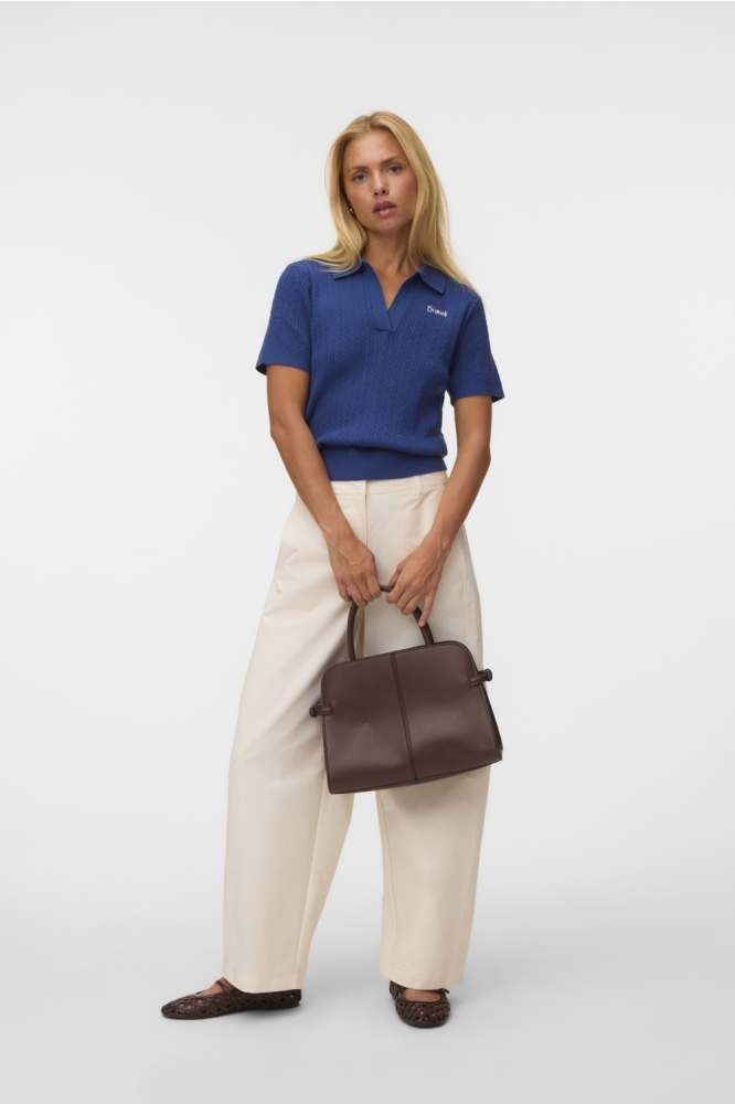 Vero Moda blauwe dames t-shirt | Model