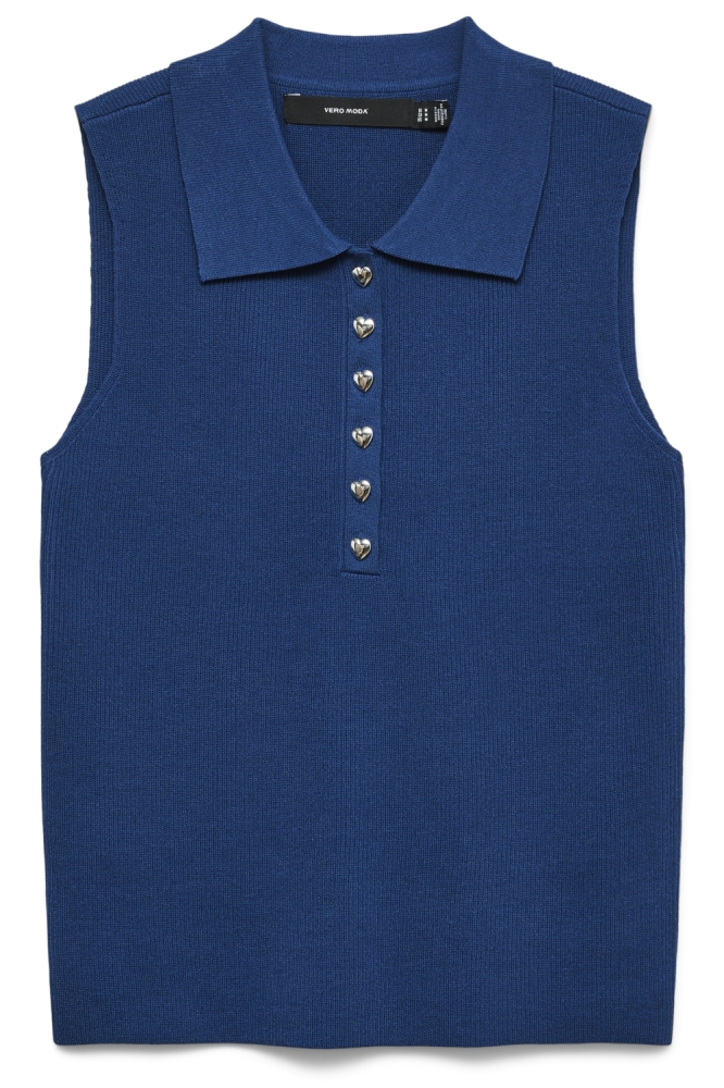 Vero Moda blauwe dames top | Vooraanzicht