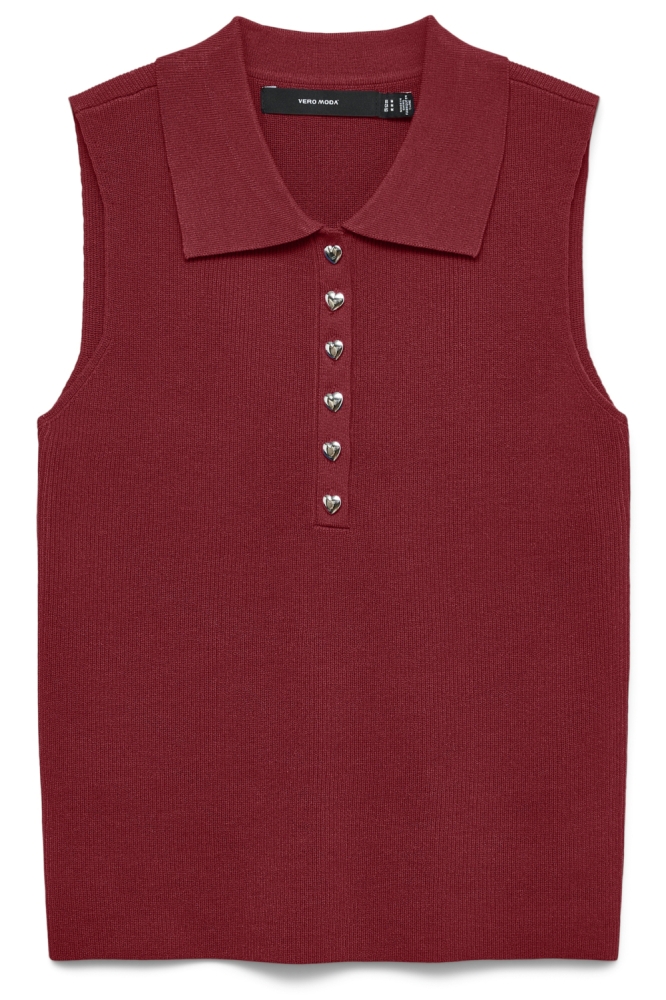 Vero Moda rode dames top | Vooraanzicht