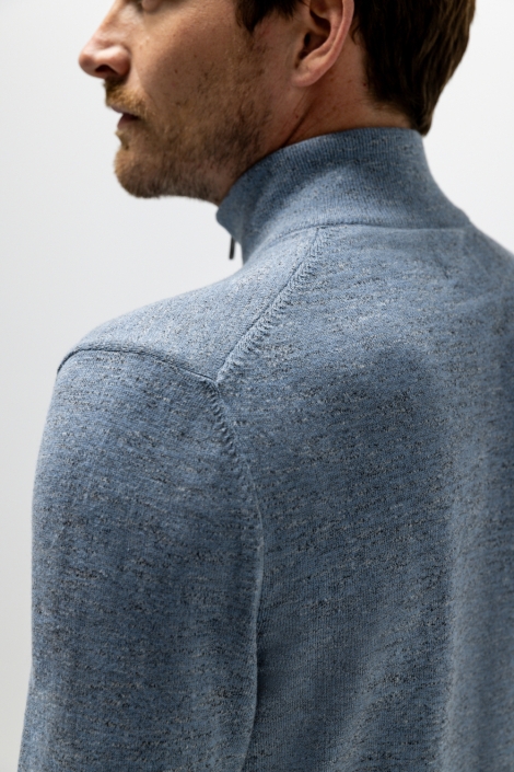 State of Art blauwe heren trui | Close up