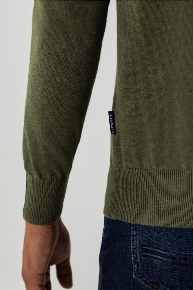 State of Art groene heren trui | Kleurstaal